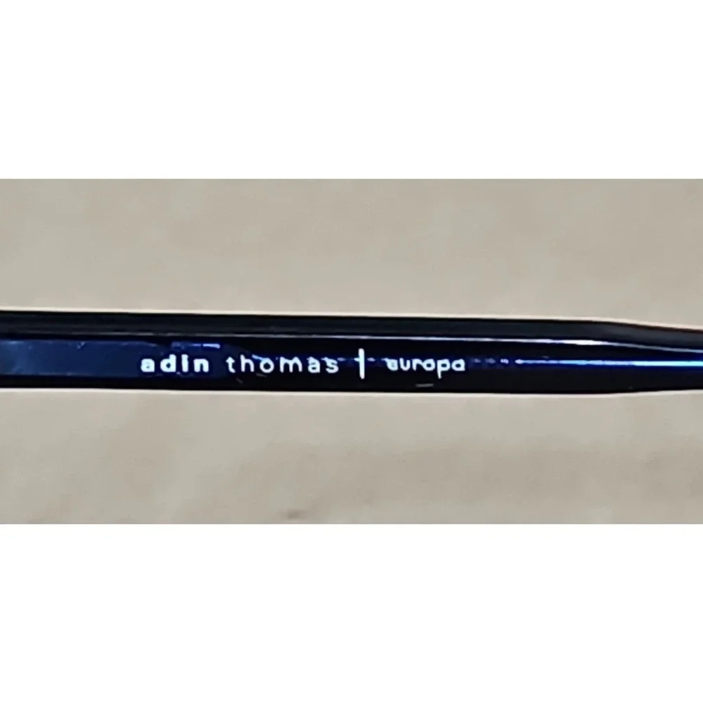 Adin Thomas Eyeglasses Frames AT-470 C1 Clear Brown Blue Square 54-15-140